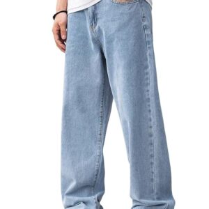 Men’s light blue baggy jeans